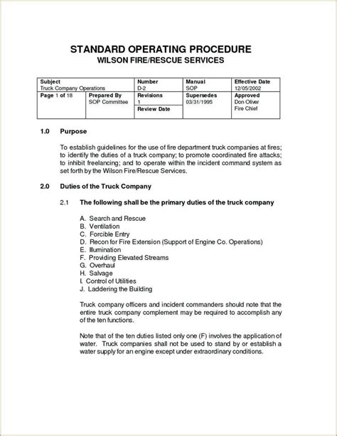 Operational Procedures Manual .